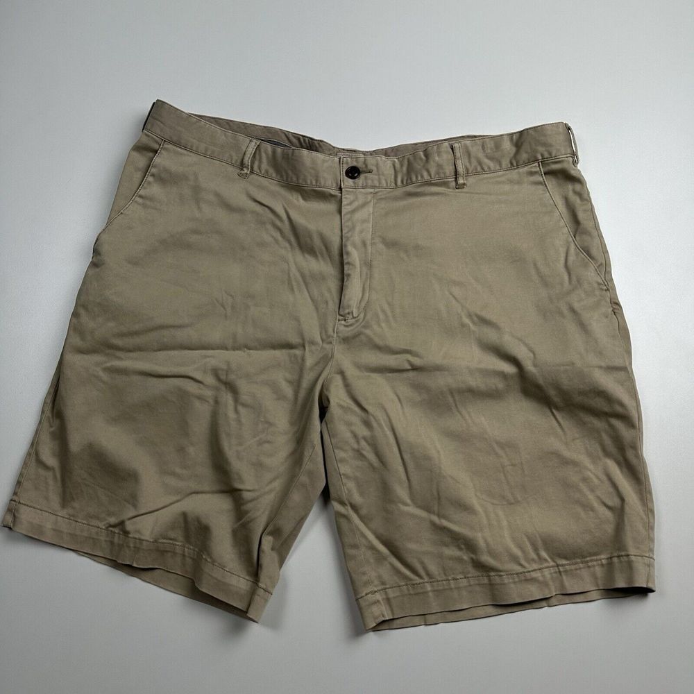 Faherty Chino Shorts Men's 40 Beige Khaki Bermuda Stretch Casual Everyday Travel